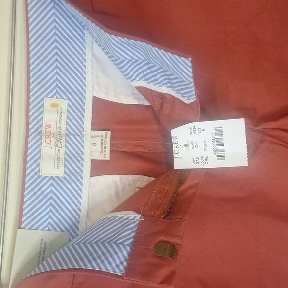 J Crew City Fit Broken In Chino Shorts Size 8 NWT - Picture 7 of 8